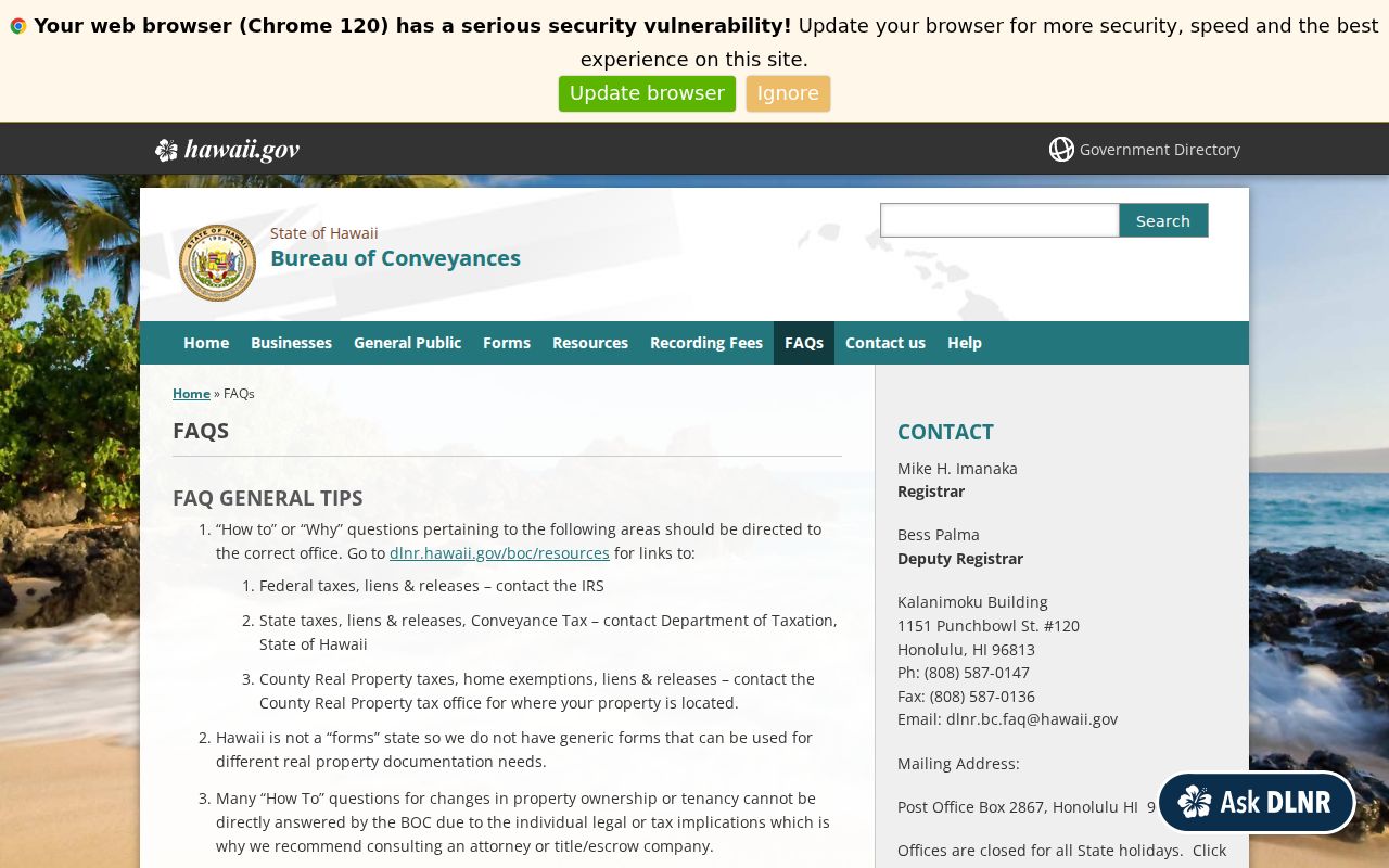 Waipahu residents directory deed chain guidance